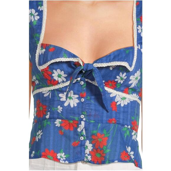 NWT Free People Call Me Baby Floral Tank Size Large - Picture 4 of 8